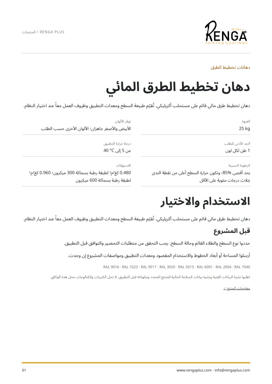 دهان تخطيط الطرق المائي — معلومات المنتج الغلاف